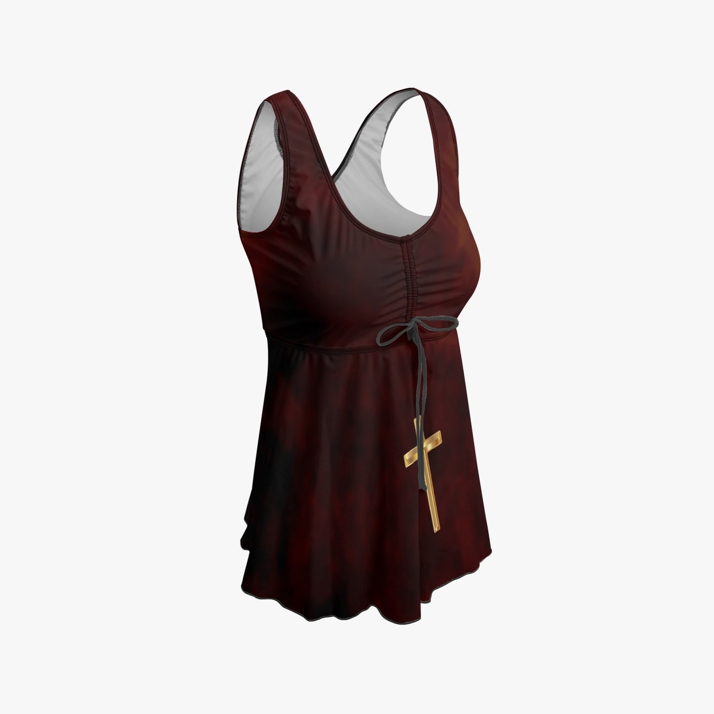 Dark red Women's Two-Piece Swimsuit
