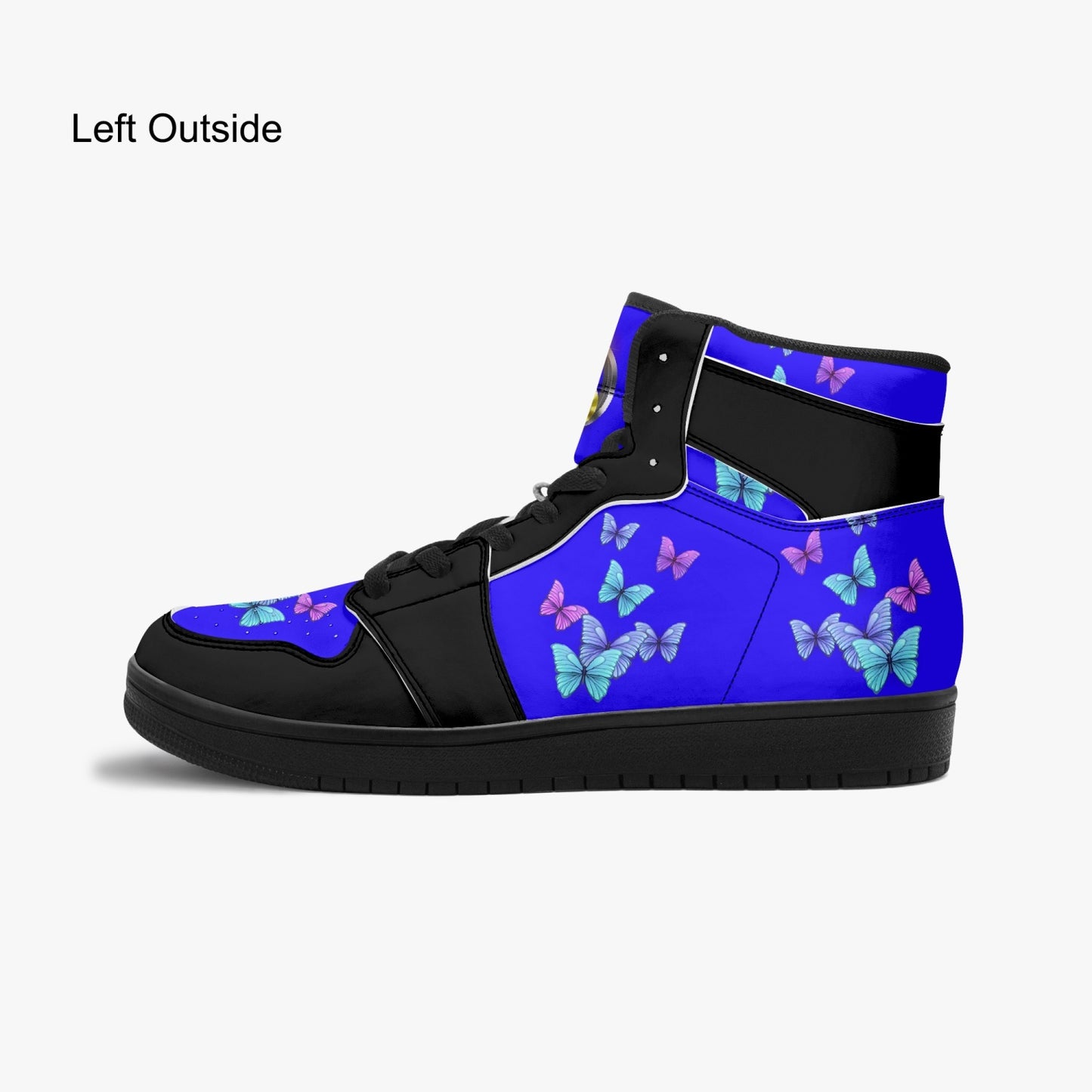 Butterfly Blue High Top Sneakers
