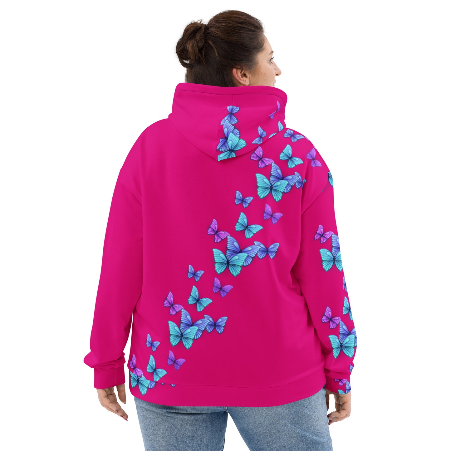 Pink Butterfly Hoodie
