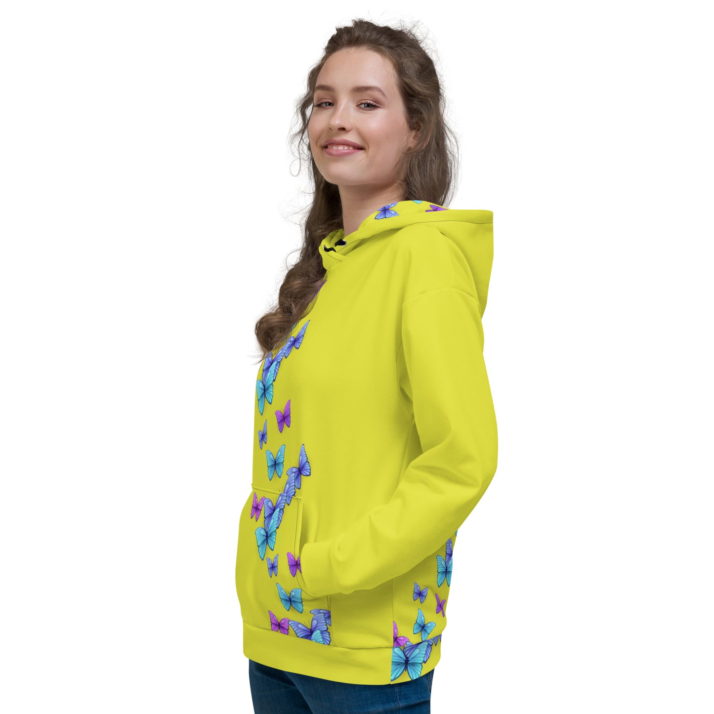 Yellow Butterfly Hoodie