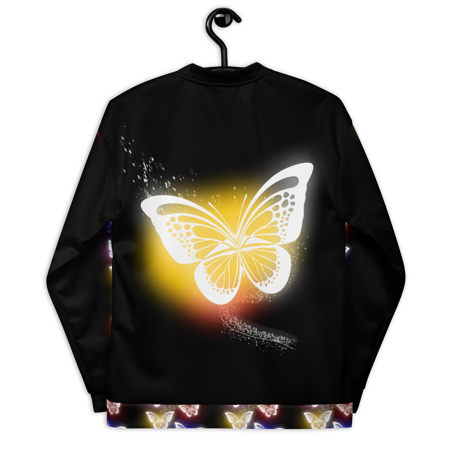 Glowing butterfly Bomber Jacket
