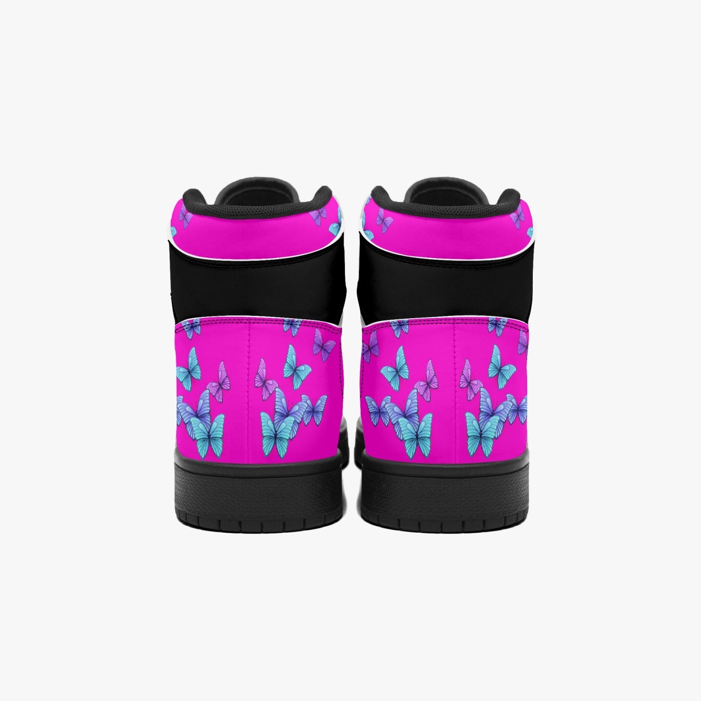 Butterfly Pink High Top Sneakers