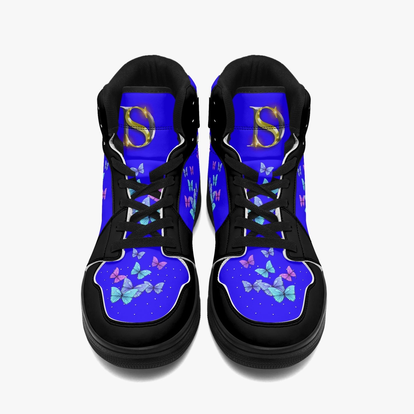 Butterfly Blue High Top Sneakers