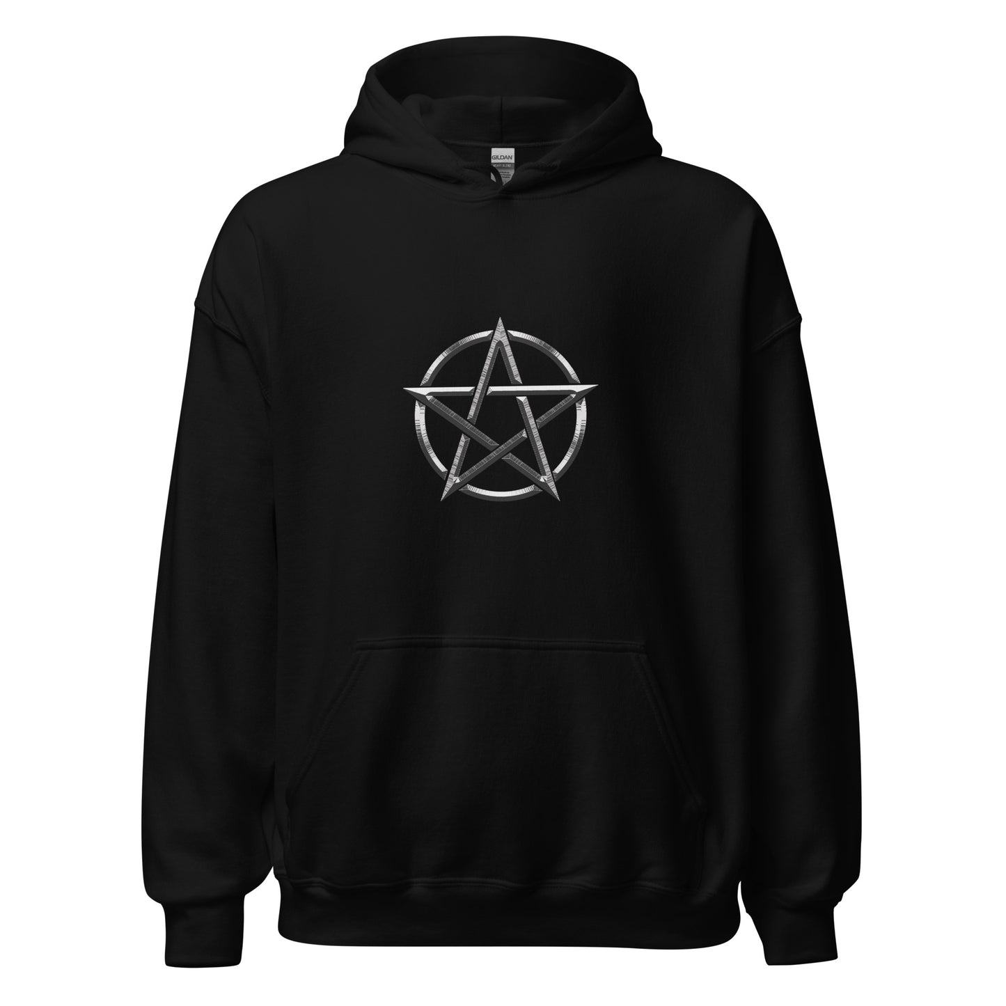 Basic Silver Pentagram Unisex Hoodie
