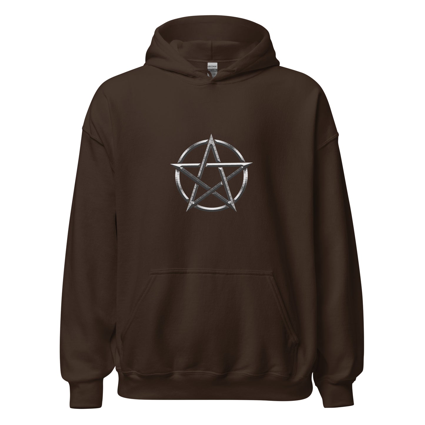 Basic Silver Pentagram Unisex Hoodie