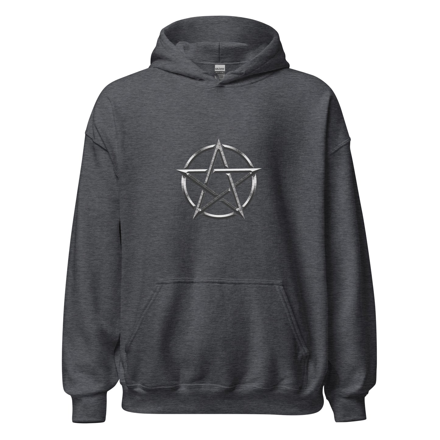Basic Silver Pentagram Unisex Hoodie