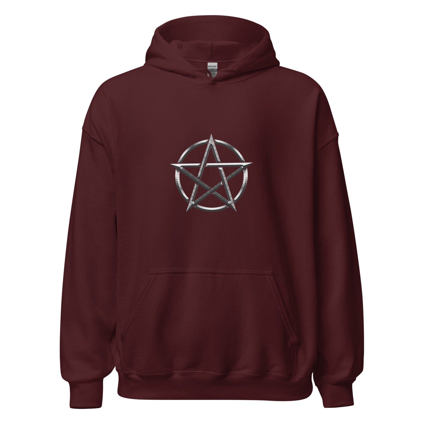 Basic Silver Pentagram Unisex Hoodie