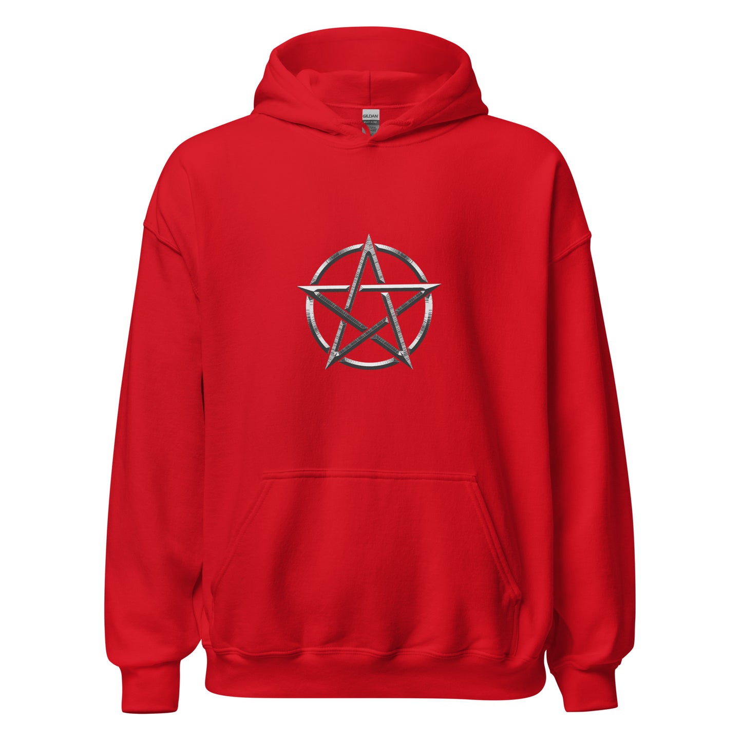 Basic Silver Pentagram Unisex Hoodie