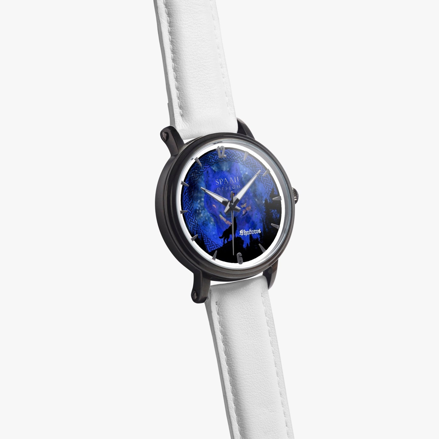 Midnight Wolf Unisex Watch (Black)