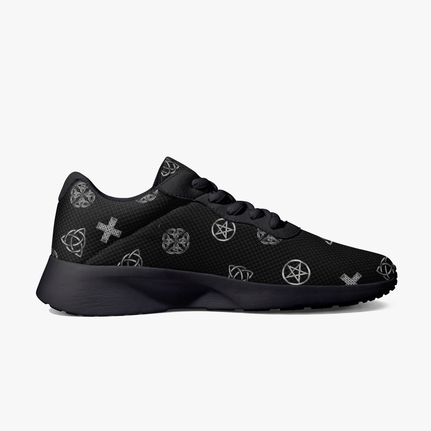 Wicca Symbol Running Shoes - Black