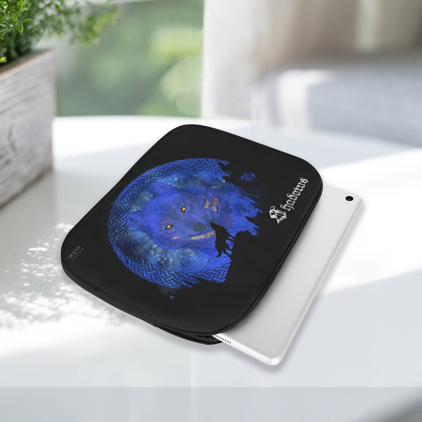Midnight Wolf Shadows iPad Sleeve