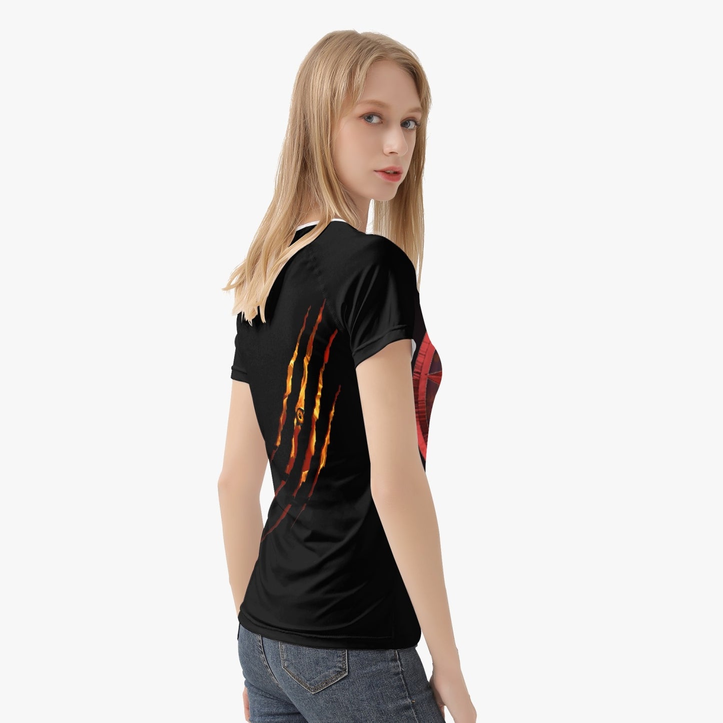 Red Pentagram Women T-shirt