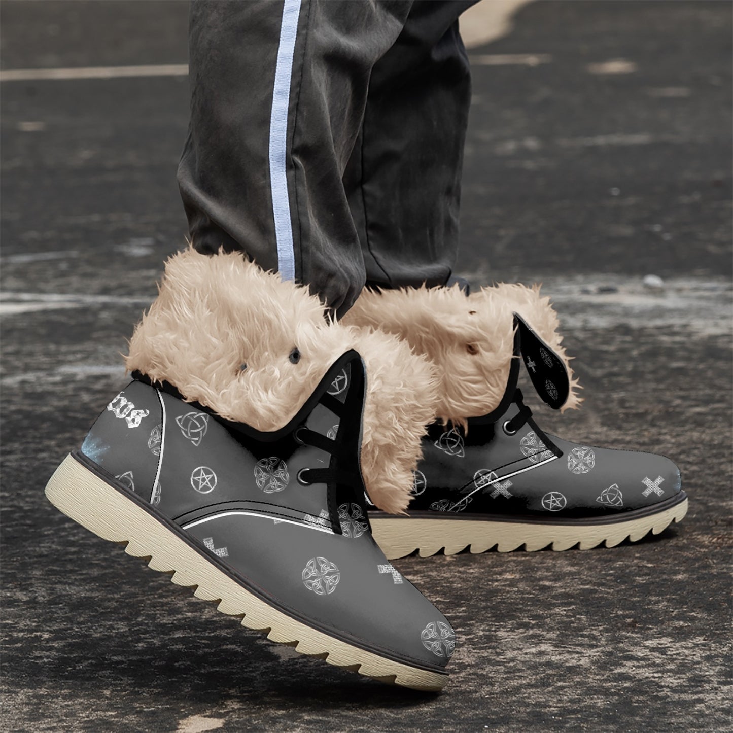 Wicca Boots with Fur lining