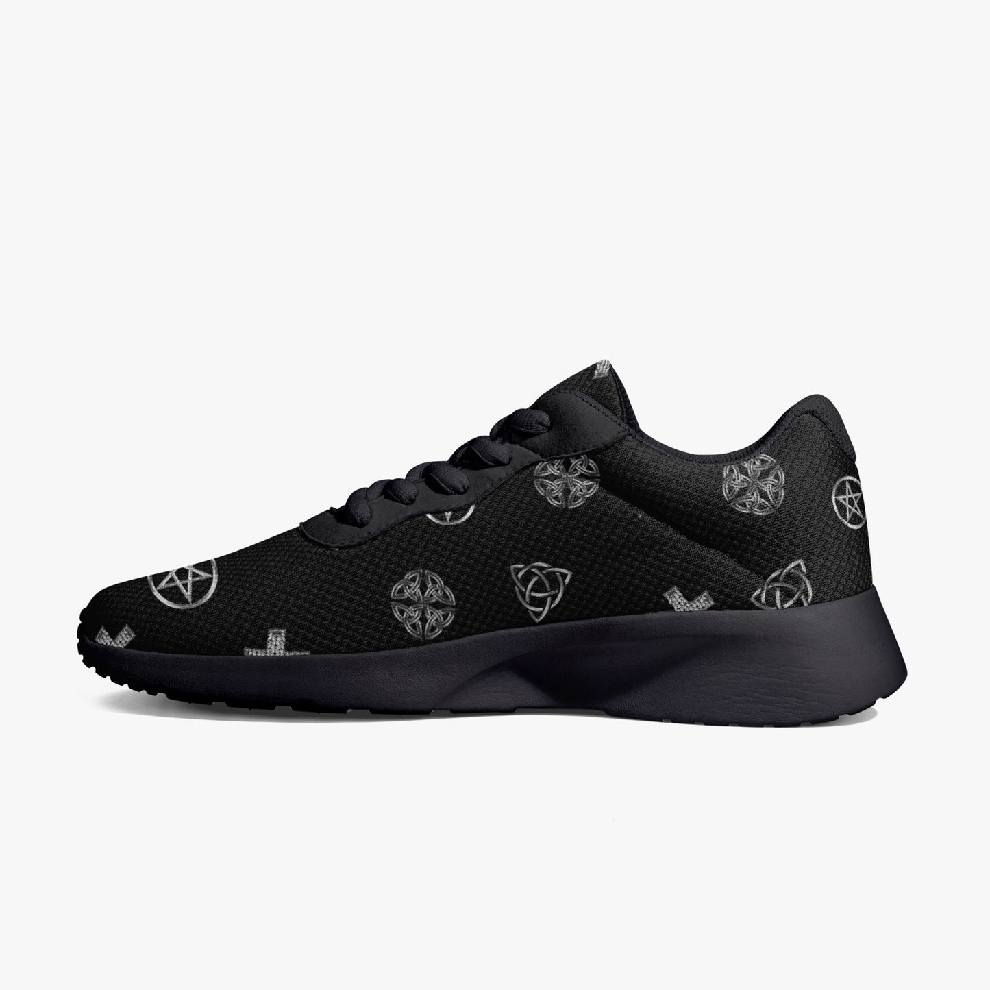 Wicca Symbol Running Shoes - Black