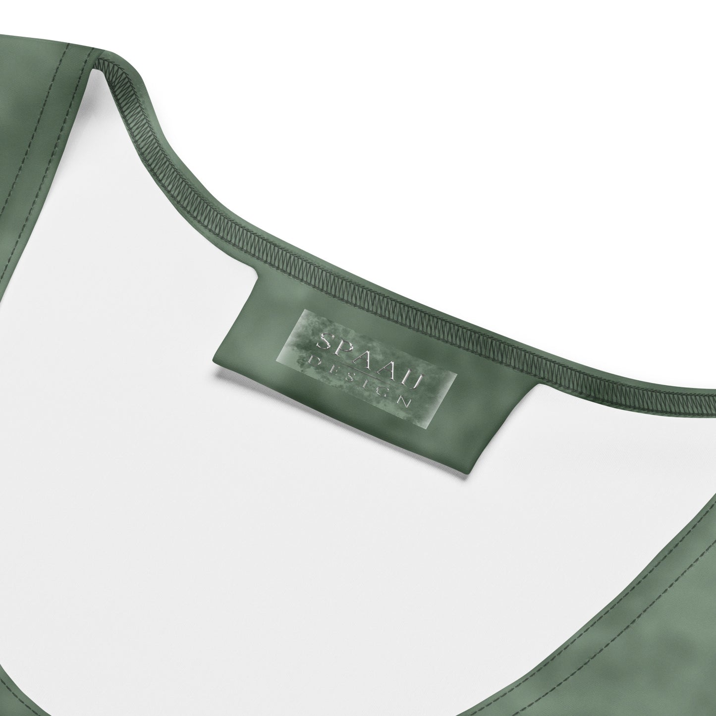 Dirty Green Plain Crop Top