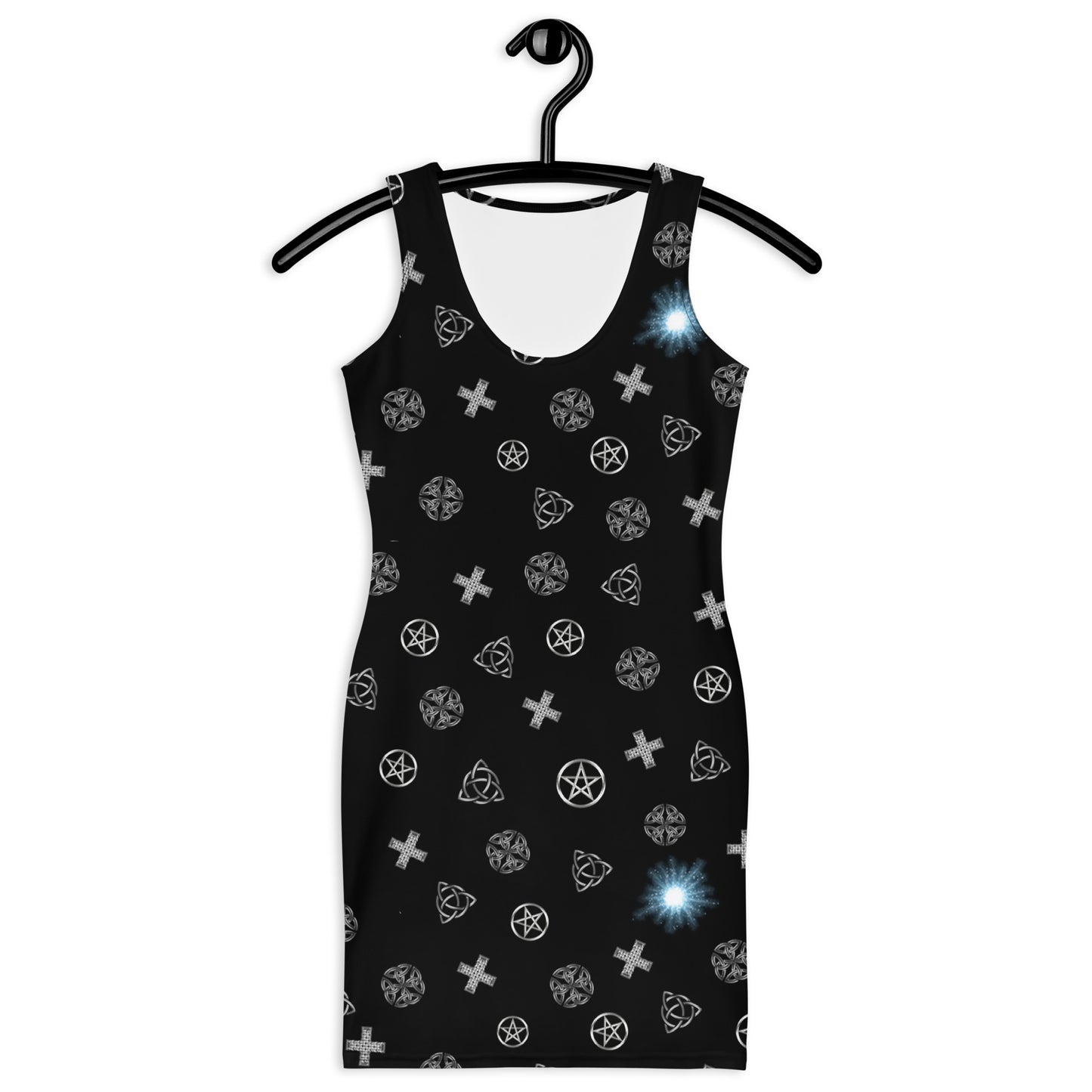 Wicca Celtic Symbol Fitted Dress