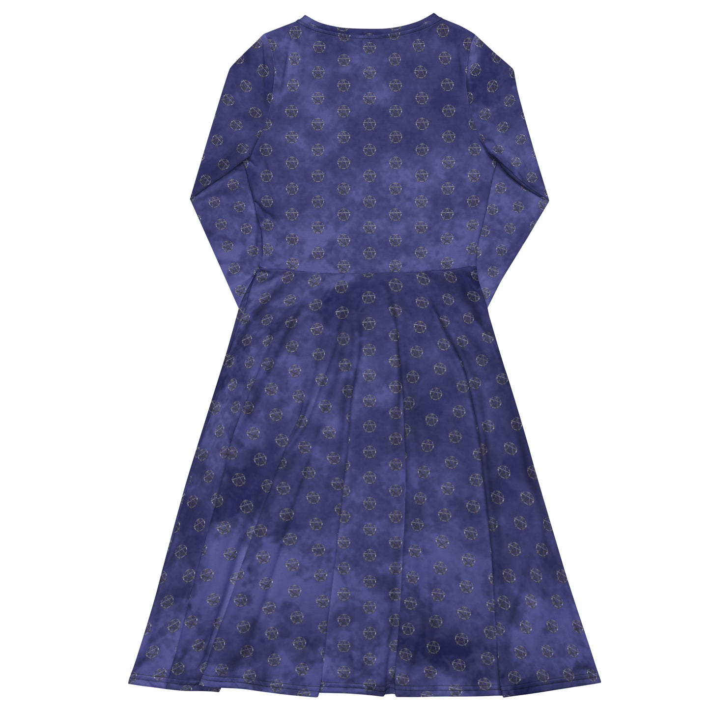 Simple Pentagram Blue Dress