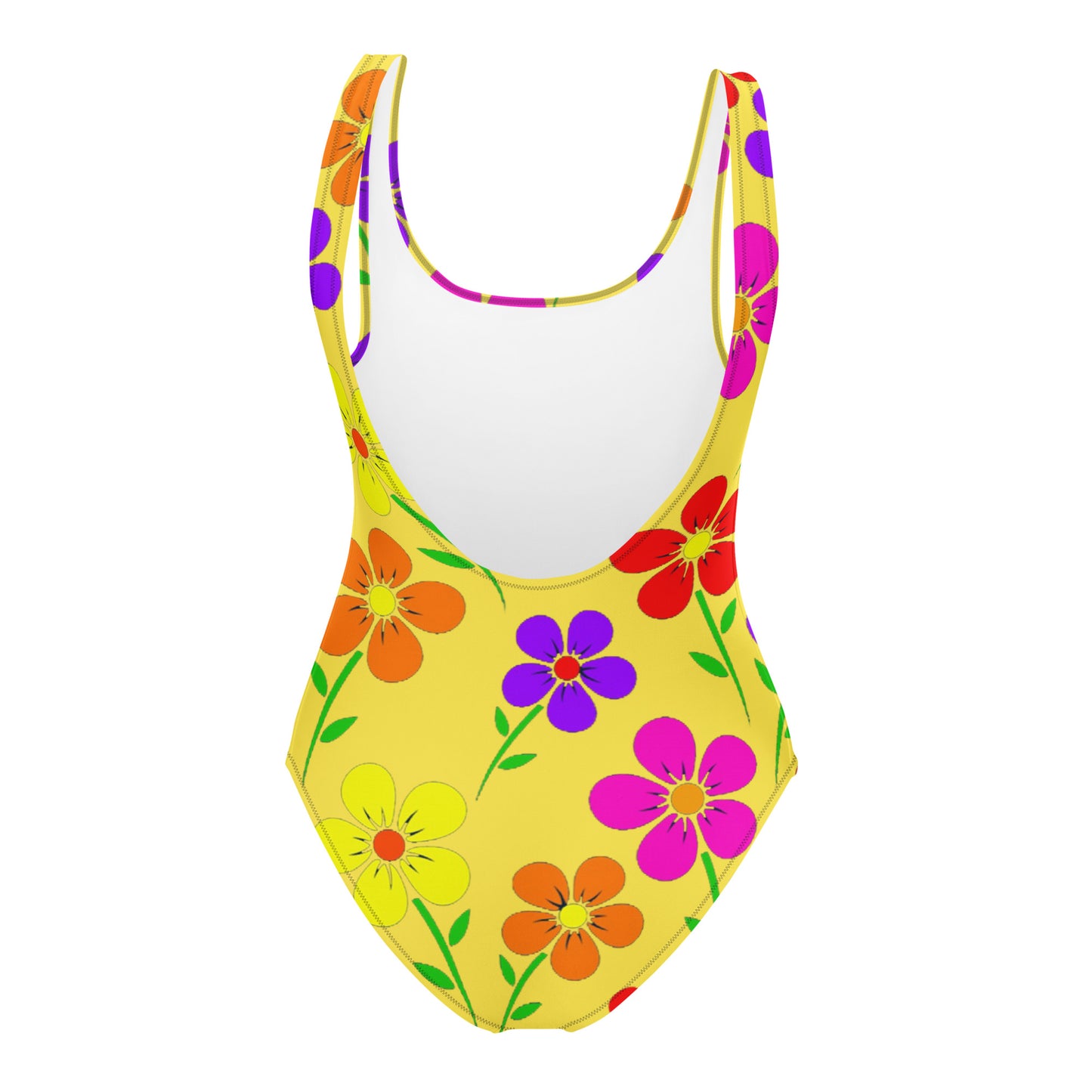 Floral Yellow Swimsuit