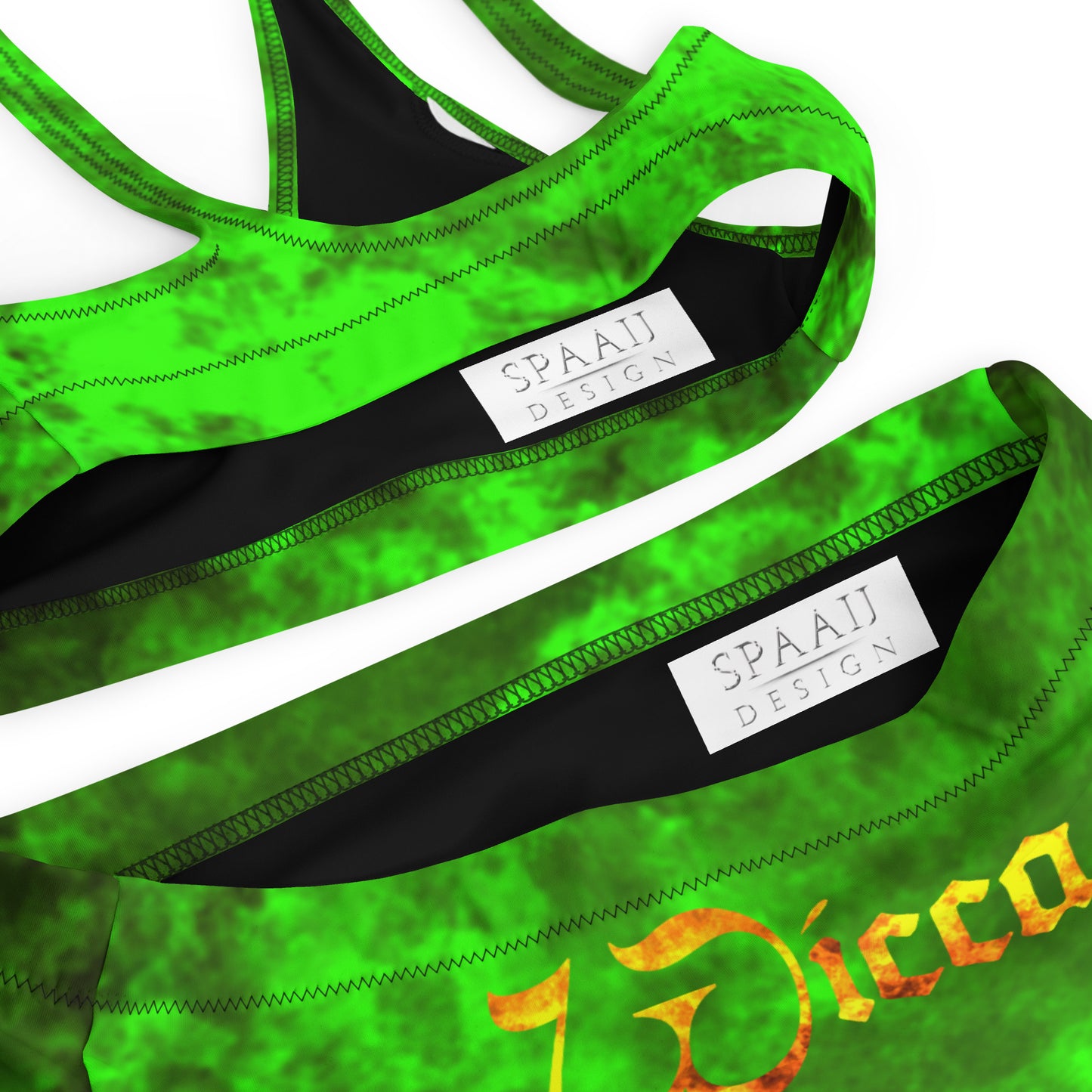 Wicca Green high-waisted bikini