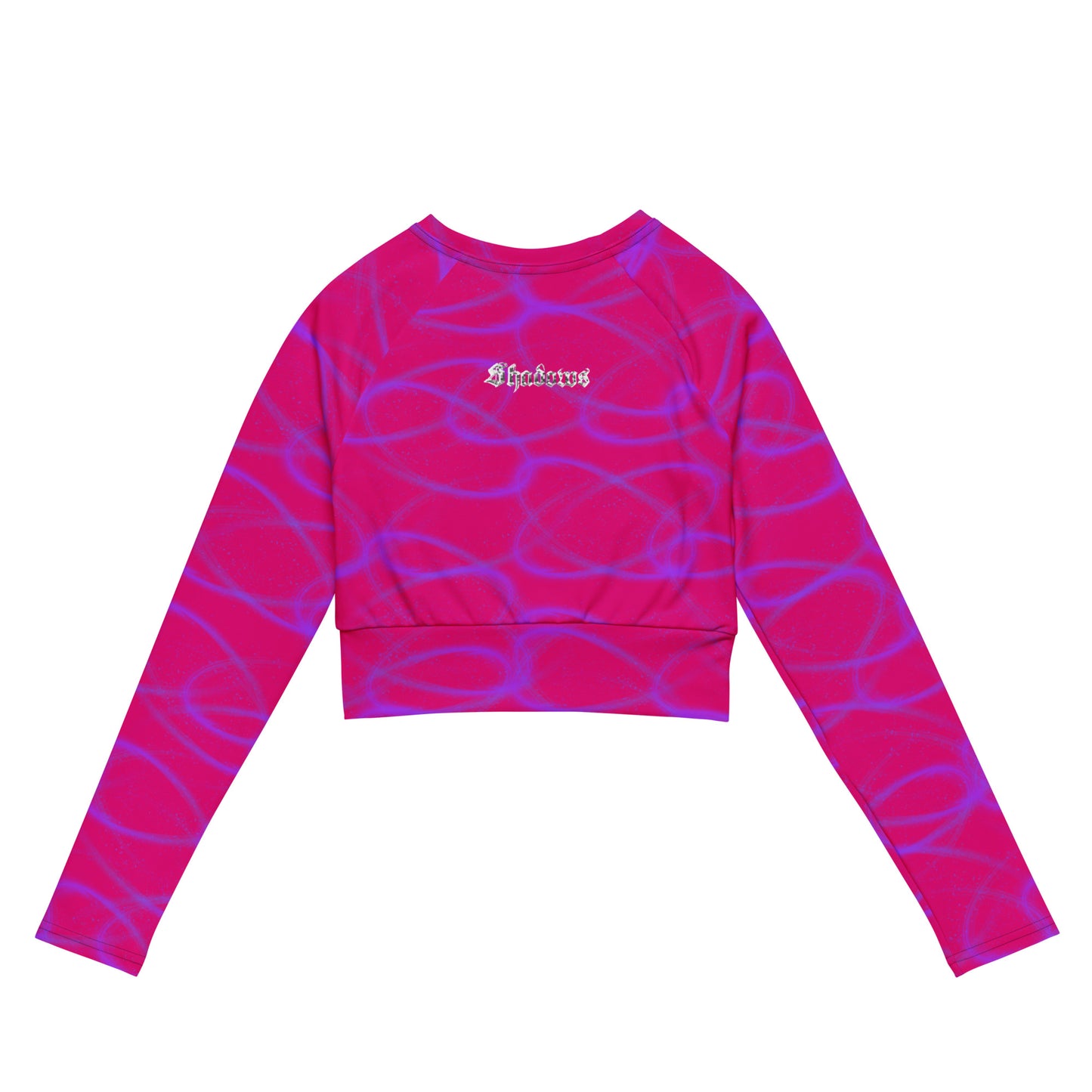 Purple Light crop top Hot Pink
