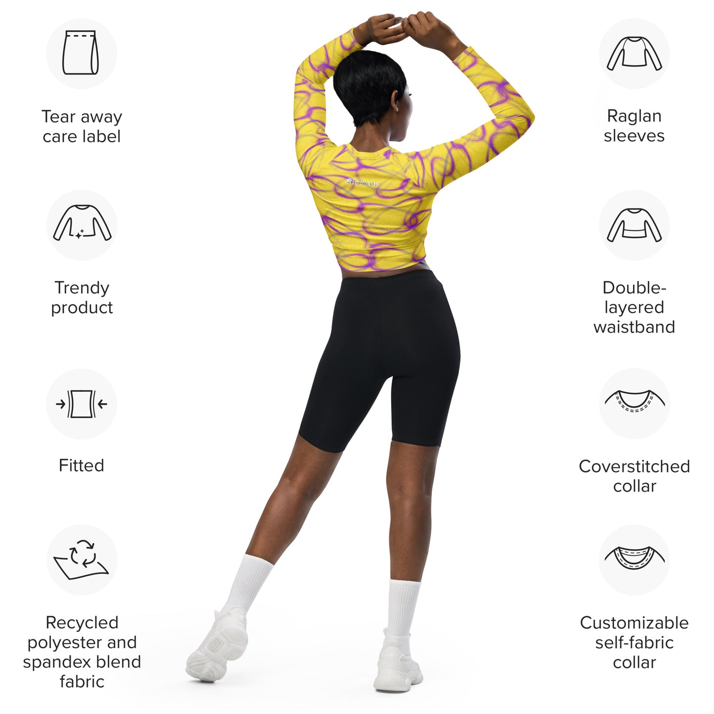 Purple Light crop top Lemon