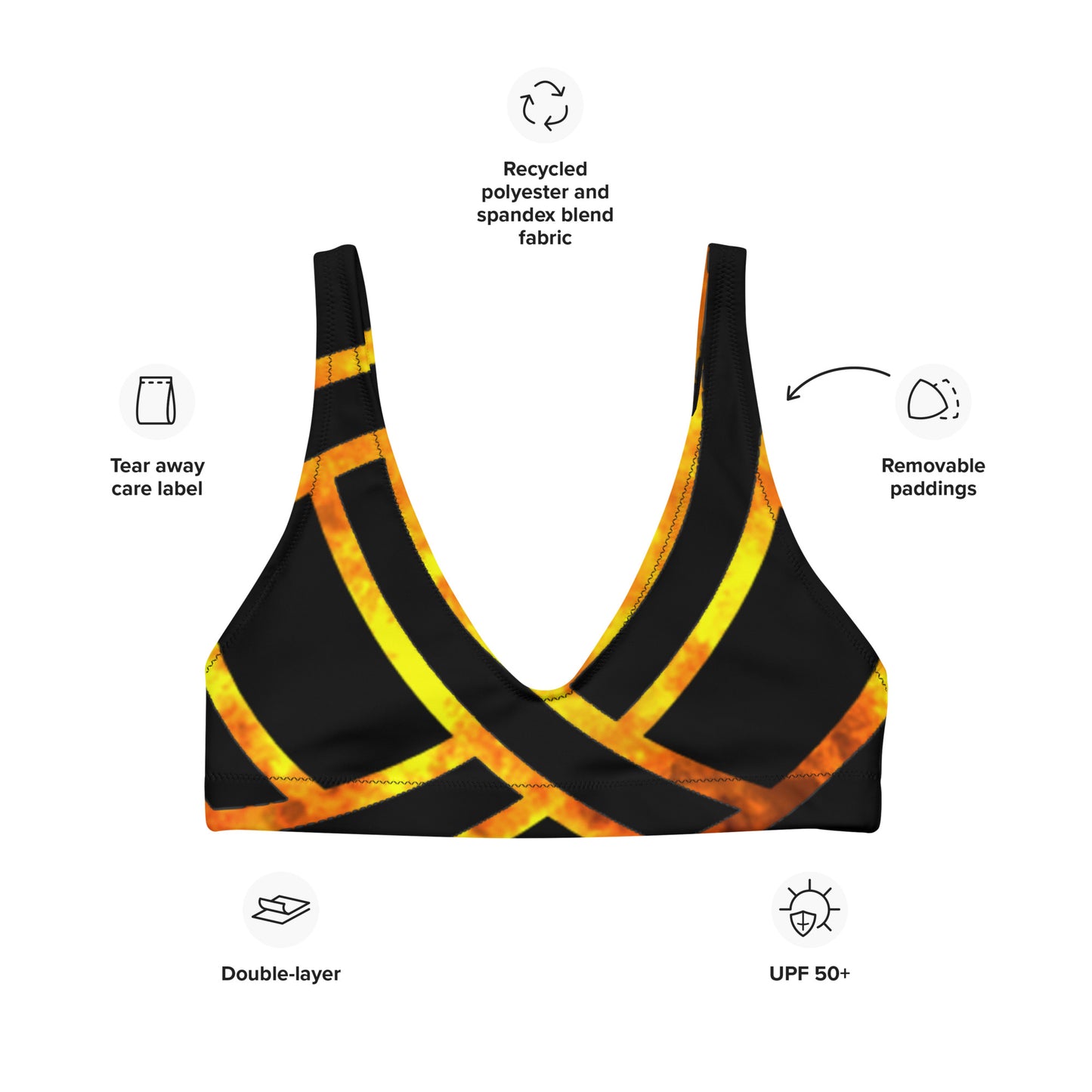 Fire Basic bikini top