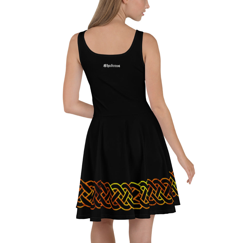 Pentagram Fire Skater Dress