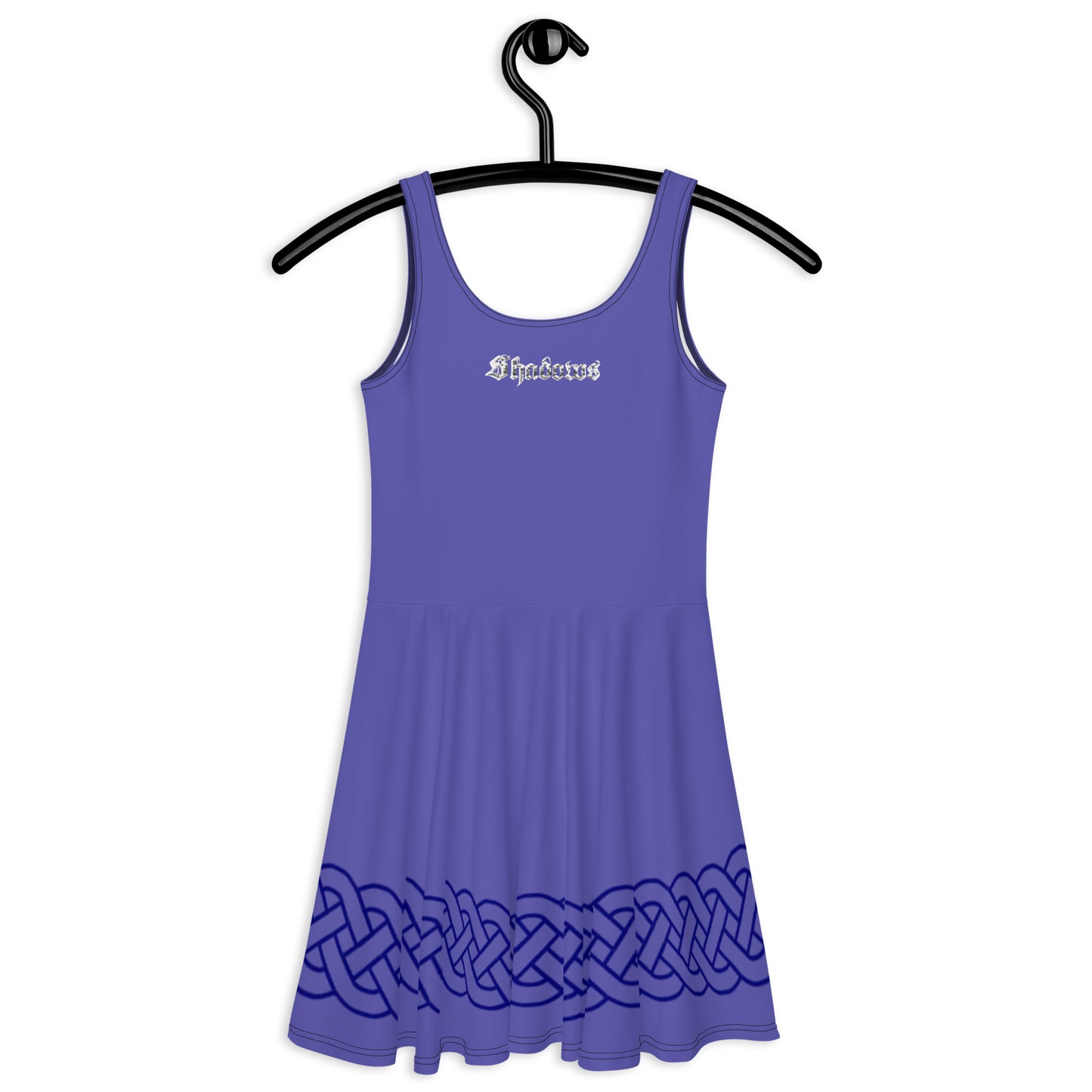 Celtic Knot Blue Skater Dress Lavender