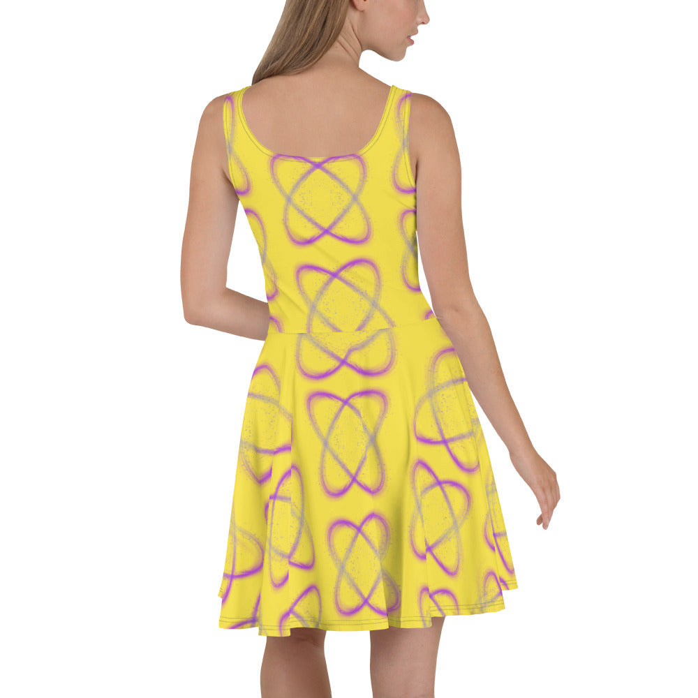 Purple light Skater Dress Lemon