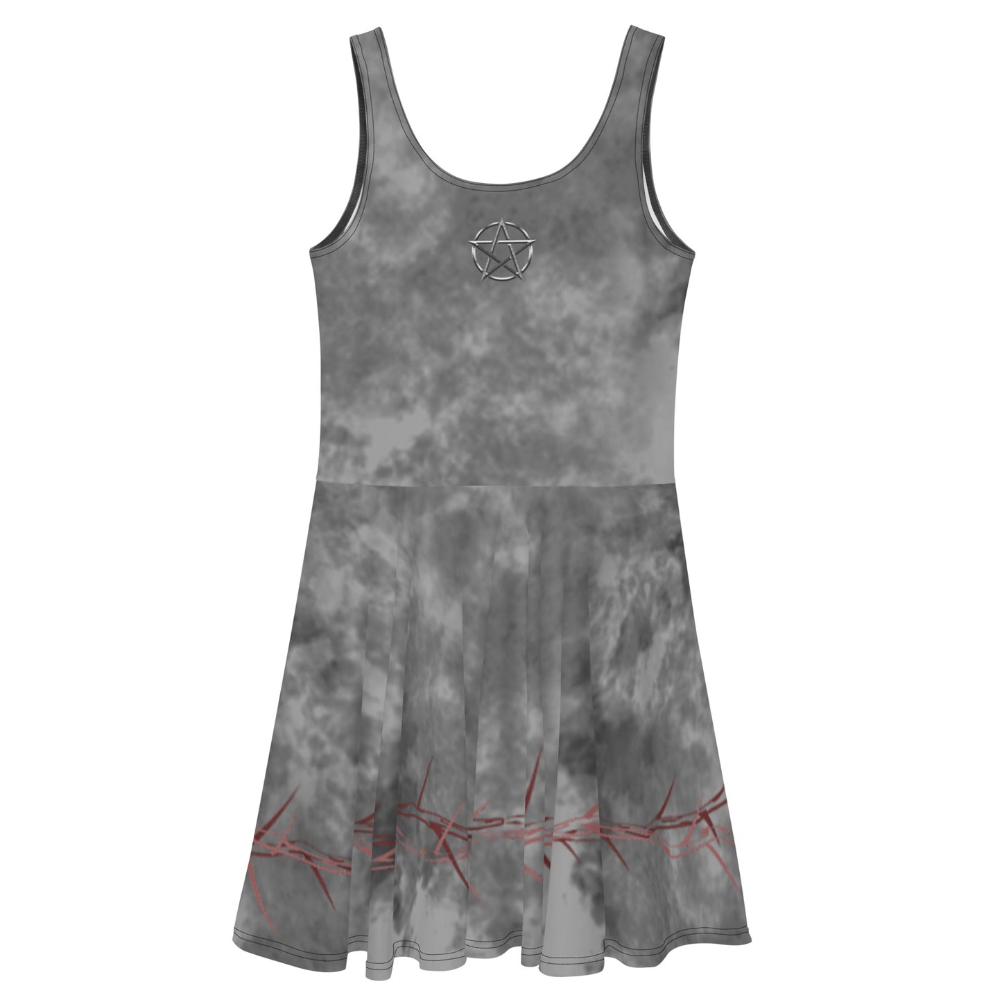 Gothic Cross Grey Dress