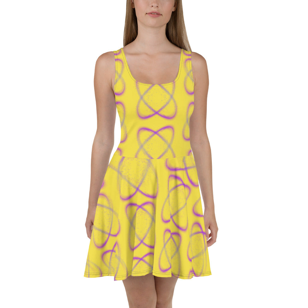 Purple light Skater Dress Lemon