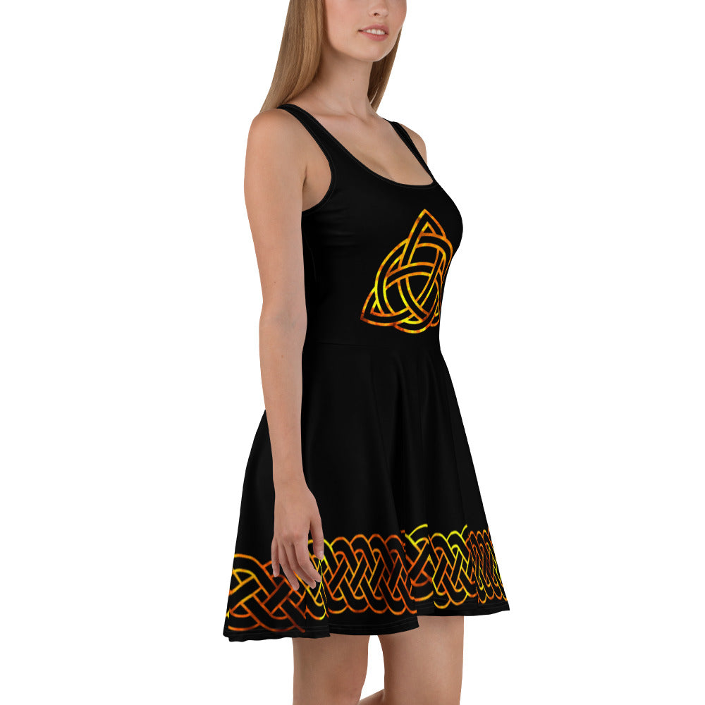 Celtic Fire Skater Dress