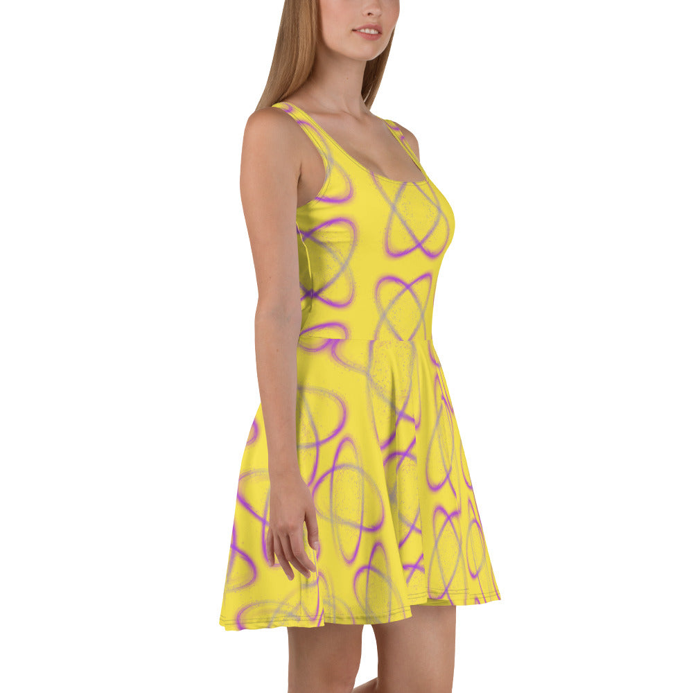 Purple light Skater Dress Lemon