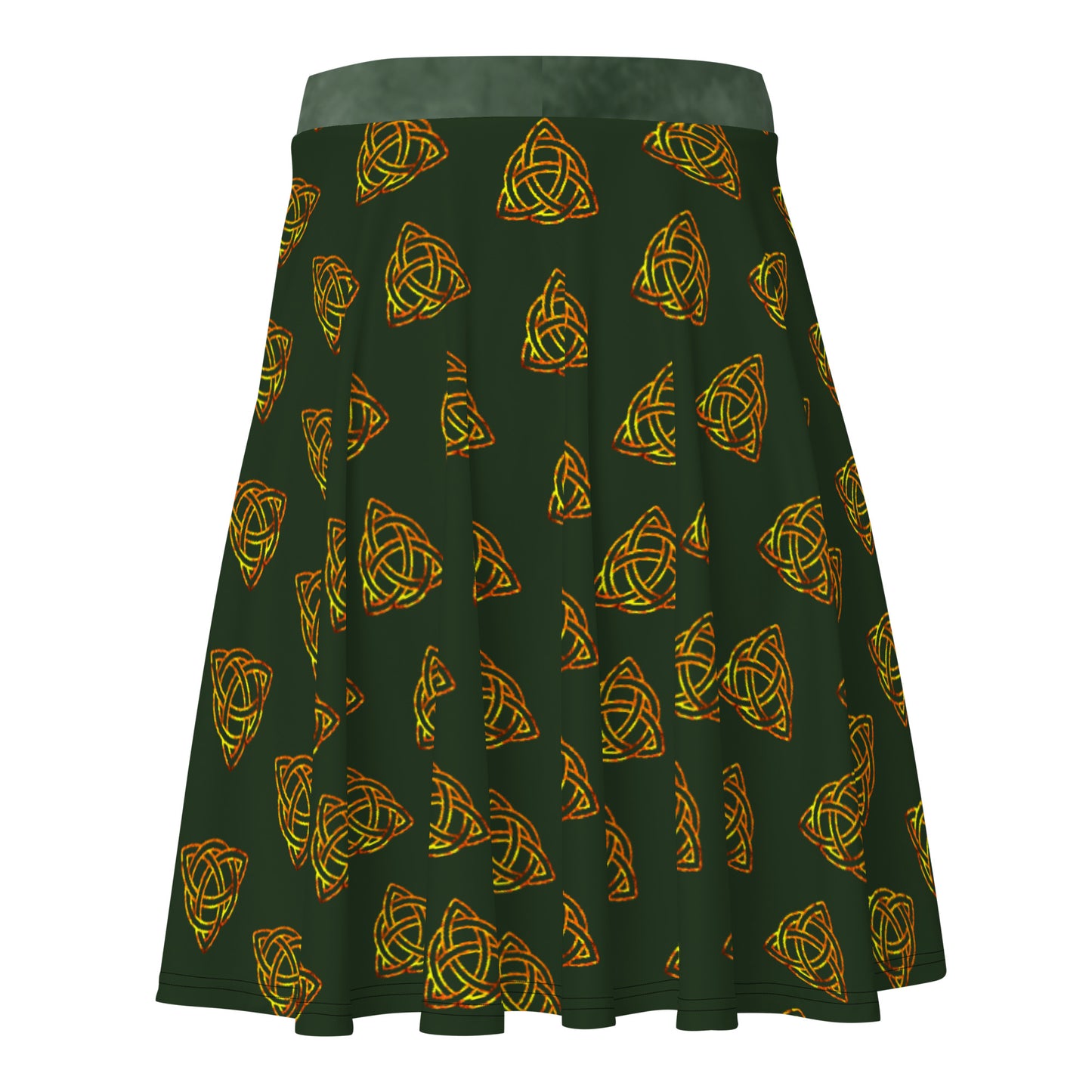 Dark Green Celtic Fire Knot Skirt