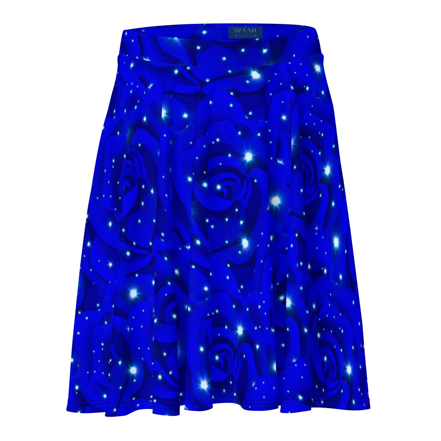 Midnight Blue Rose Skirt