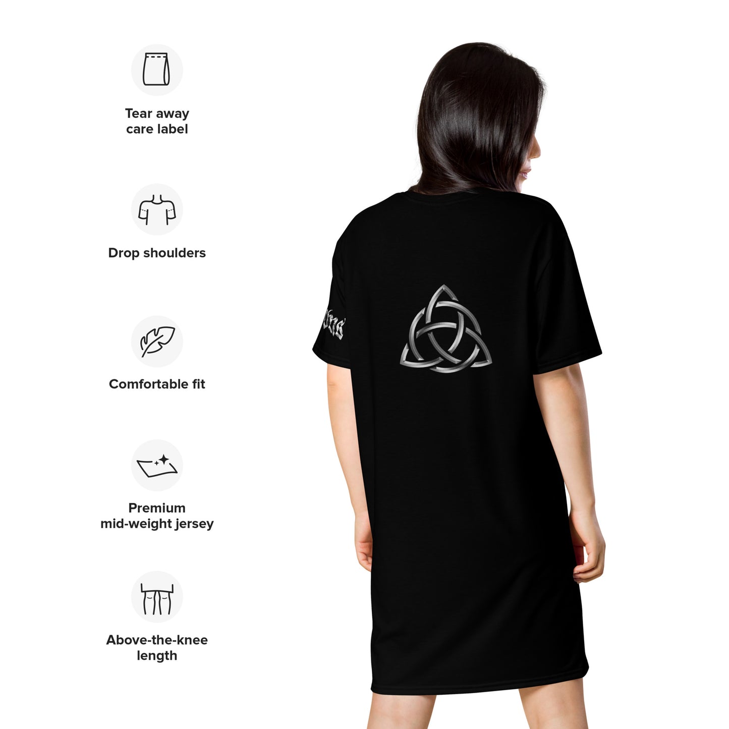 Midnight Wolf T-shirt dress