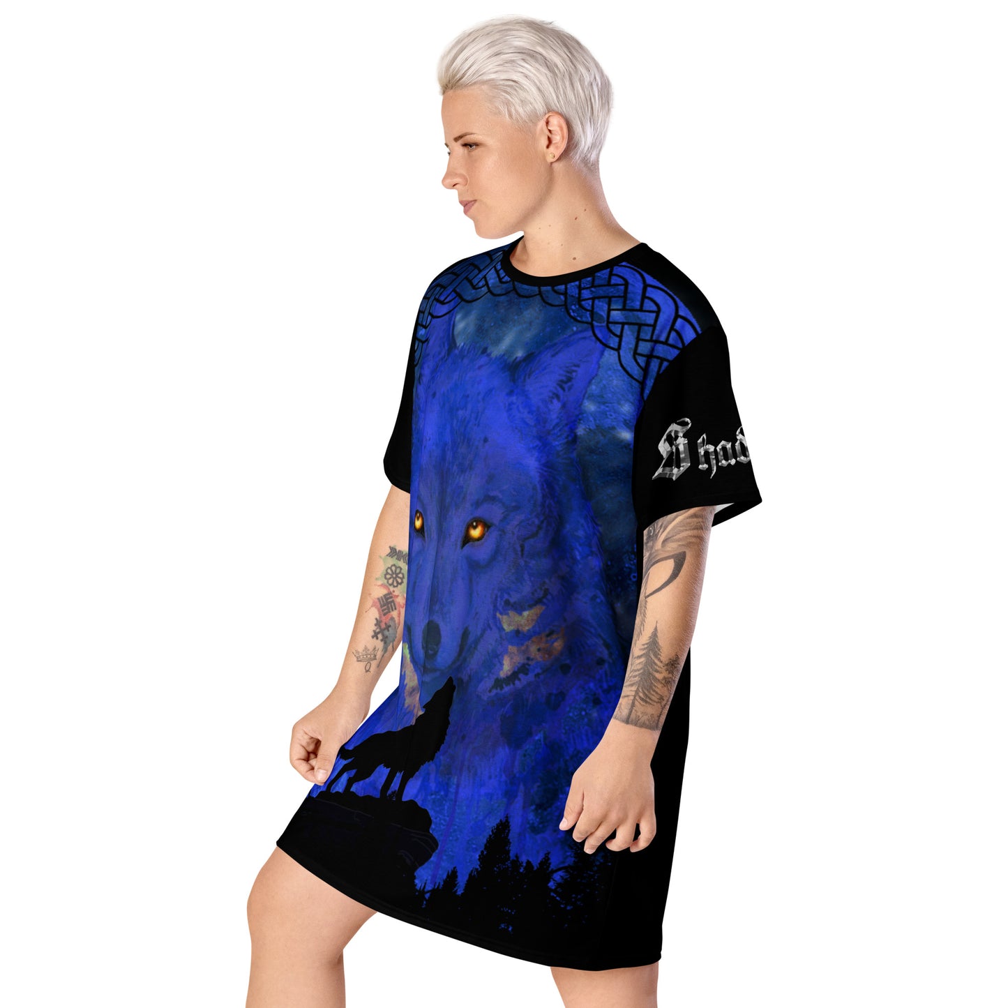 Midnight Wolf T-shirt dress