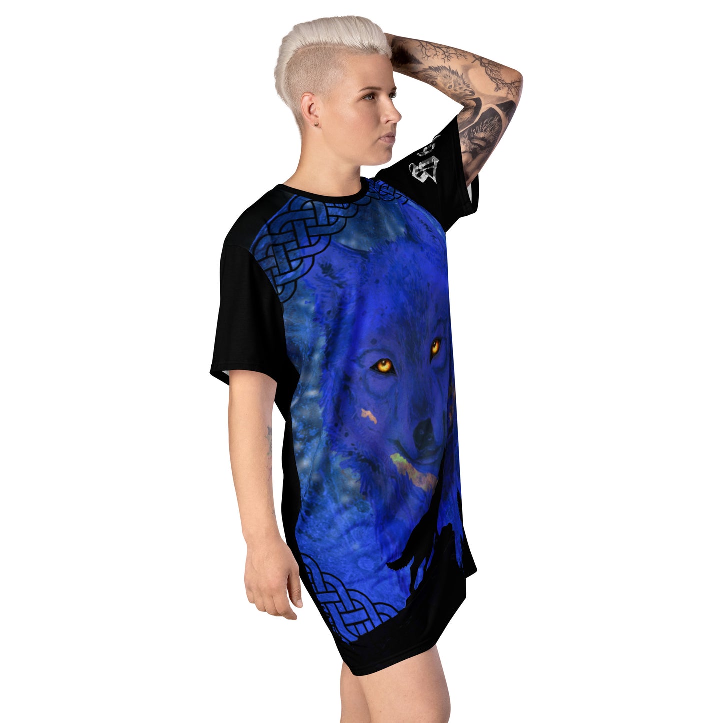 Midnight Wolf T-shirt dress