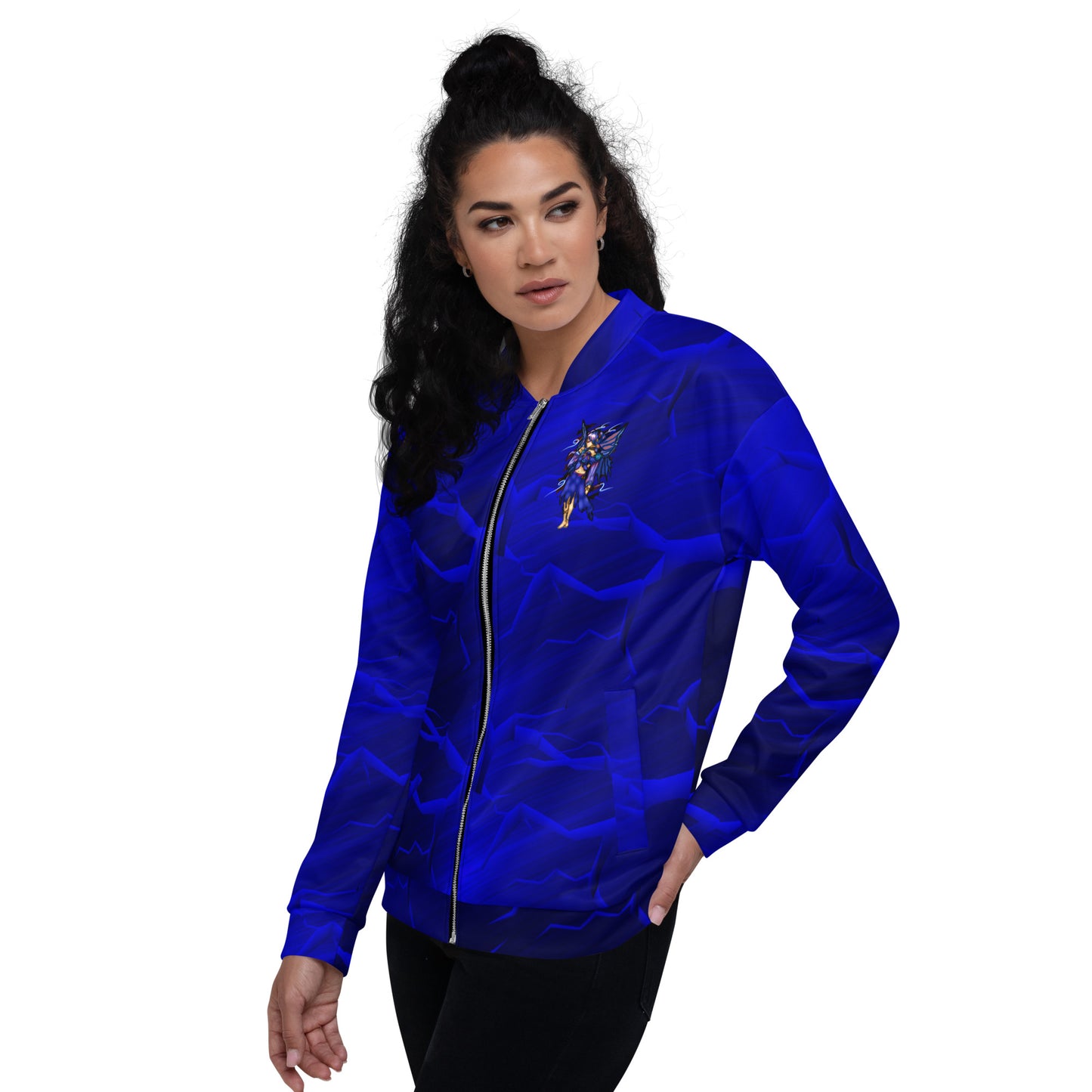 Darkness Blue Fairy Bomber Jacket