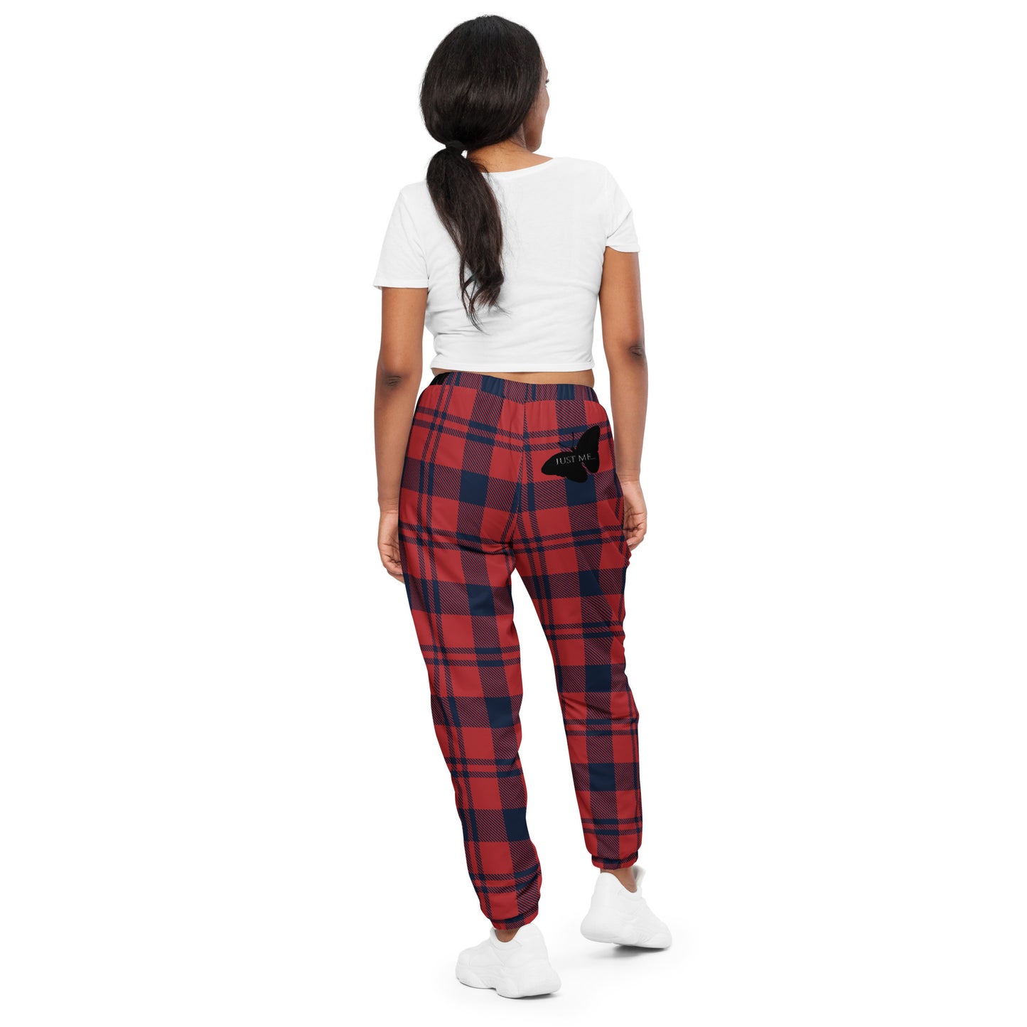 Checkered Butterfly Unisex Pants