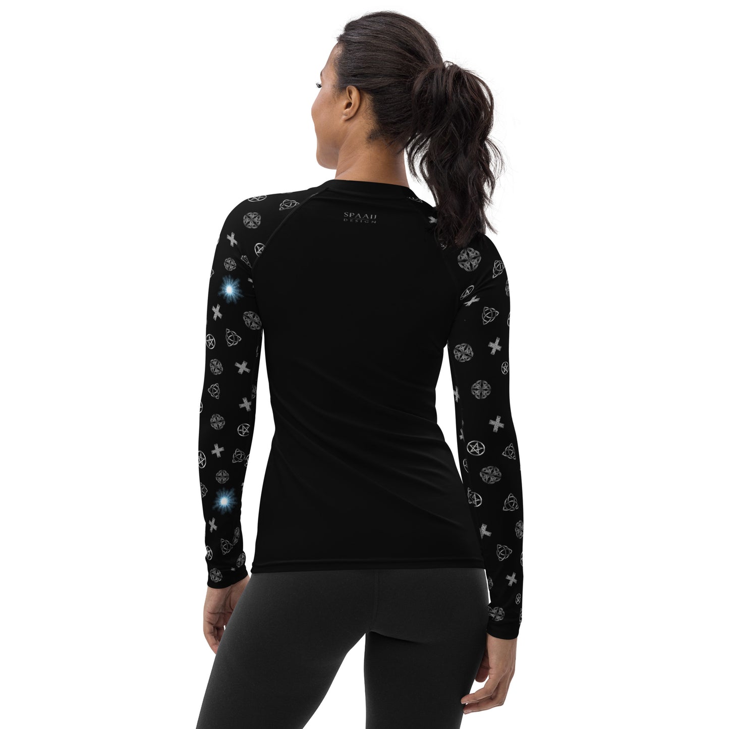 Wicca Pattern sleeves Rash Guard