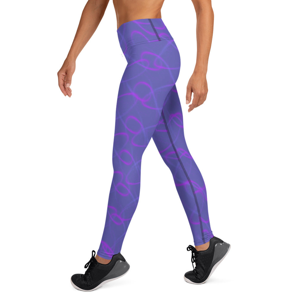 Purple Light Yoga Leggings Lavender