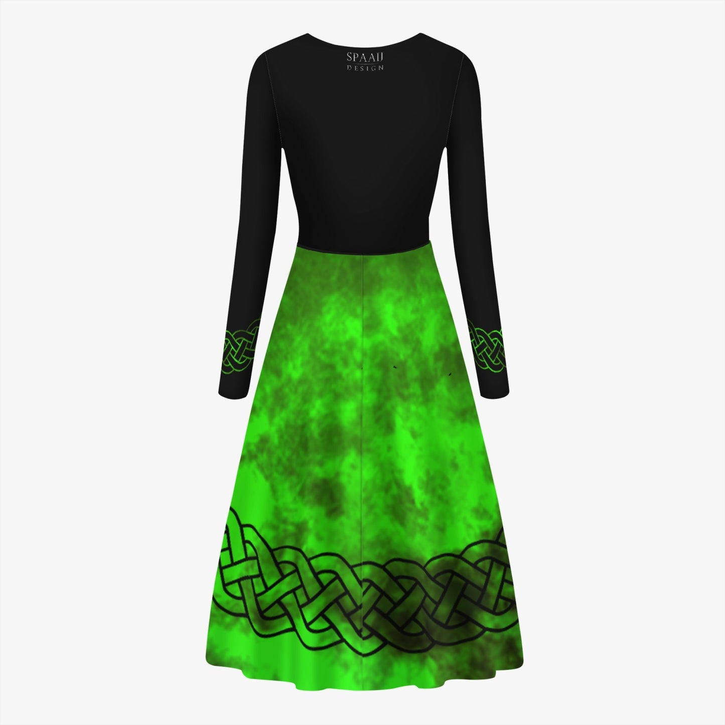 Celtic Wicca Green Long Dress
