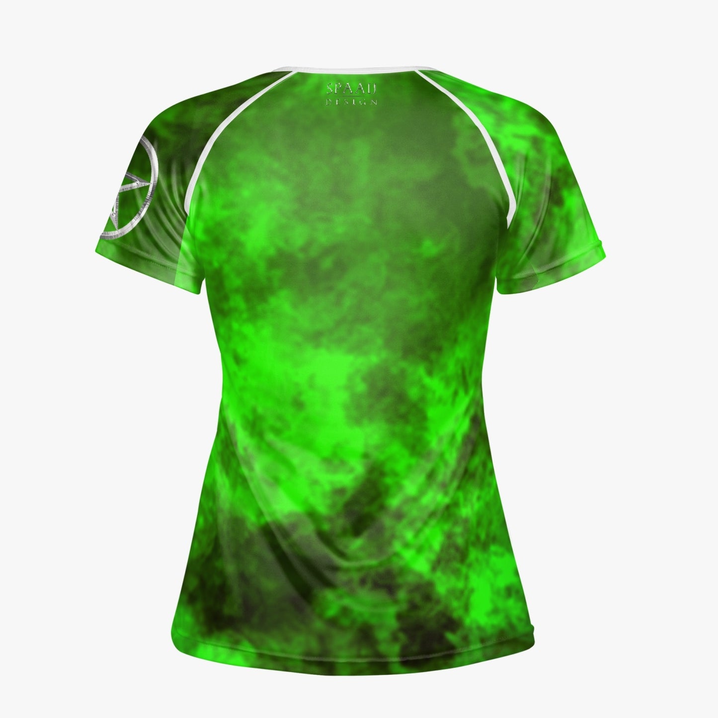 Wicca Green Silver Pentagram T-shirt
