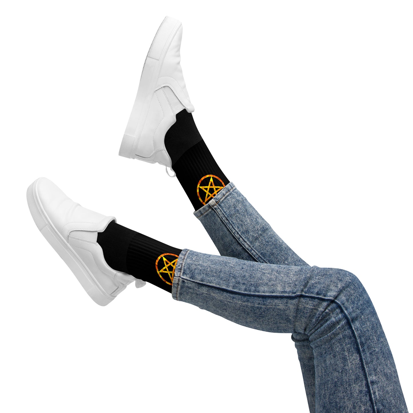 Pentagram Fire Socks