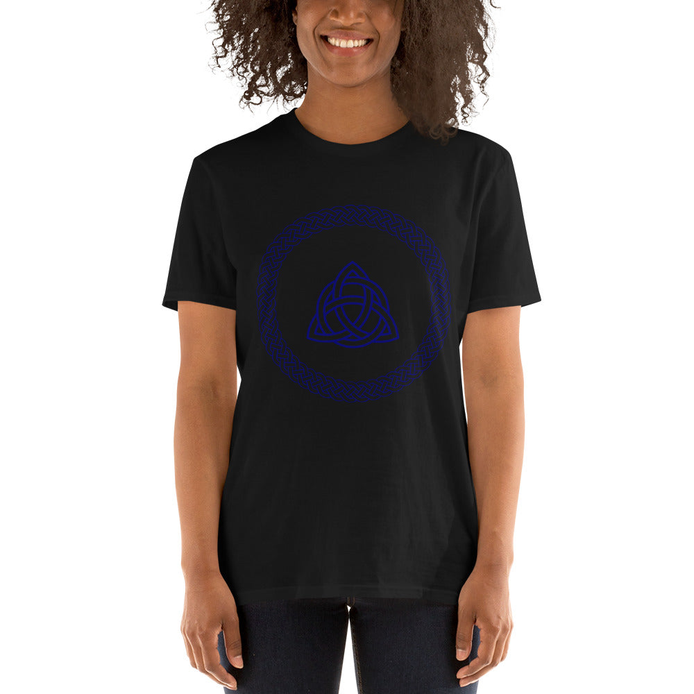 Celtic knot Blue Short-Sleeve Unisex T-Shirt
