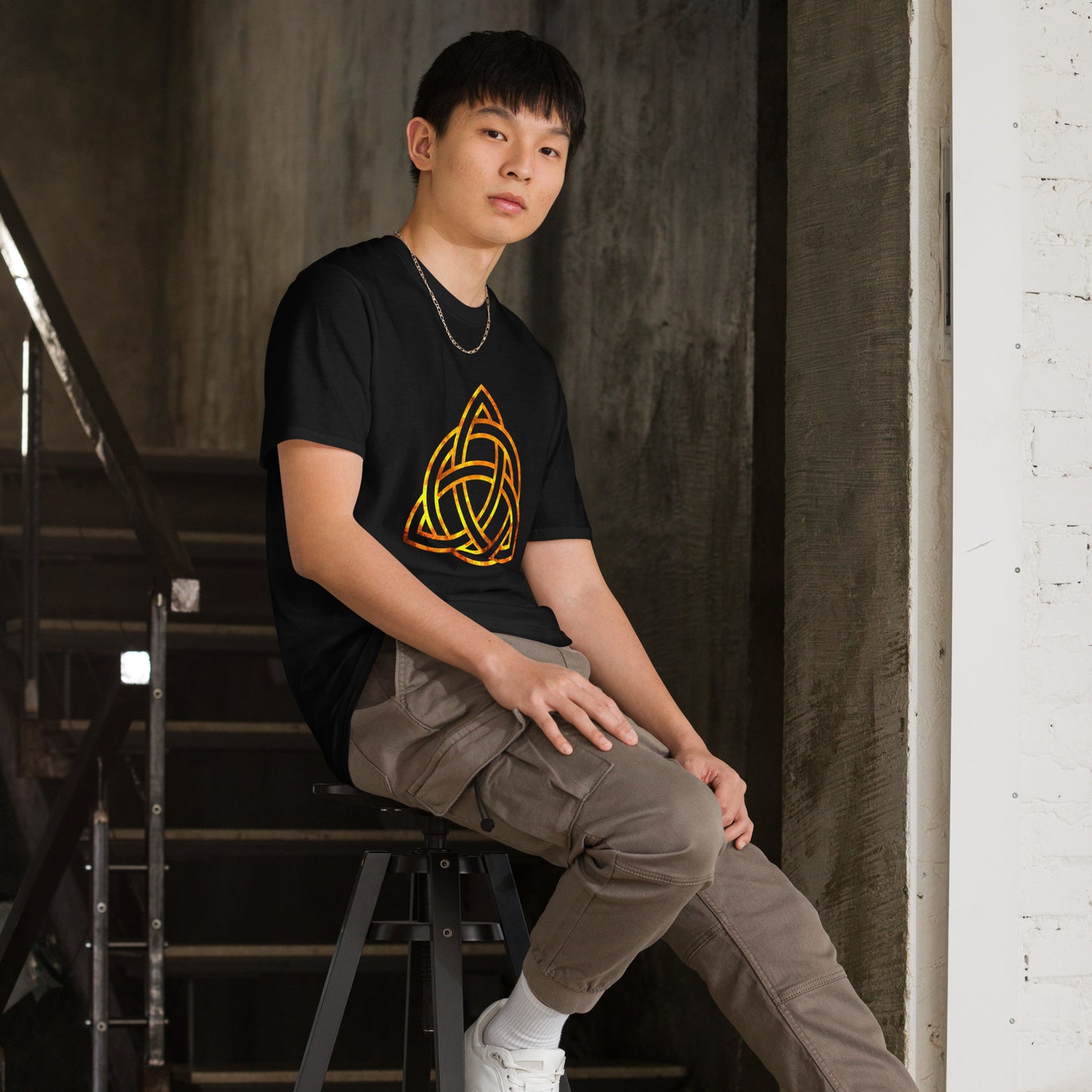 Celtic Knot Fire Short-Sleeve Unisex T-Shirt