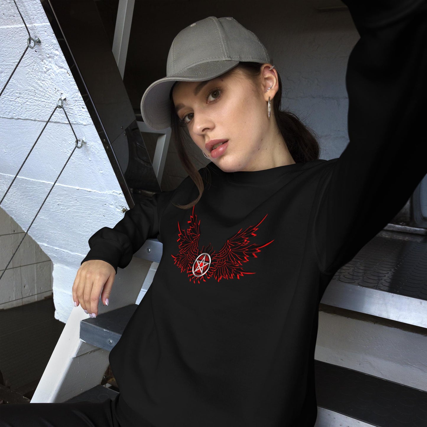 Winged Pentagram Sweater