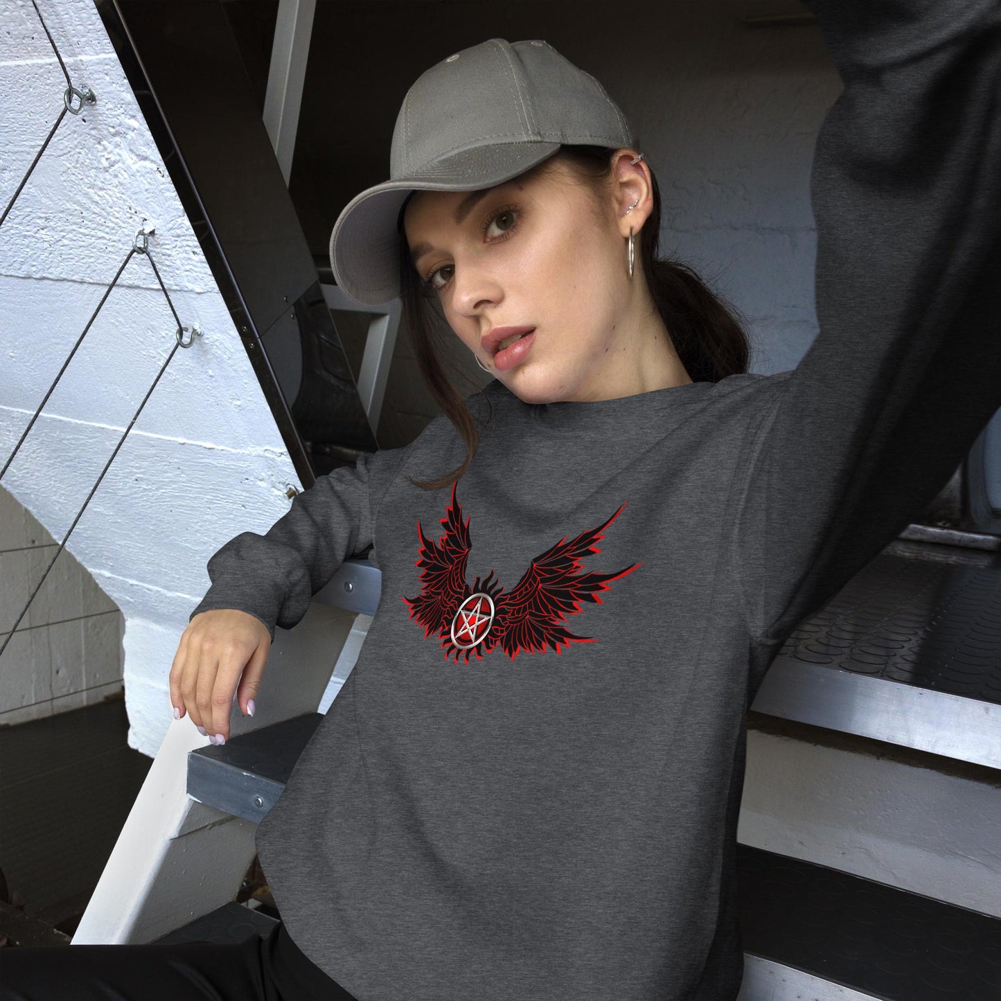 Winged Pentagram Sweater