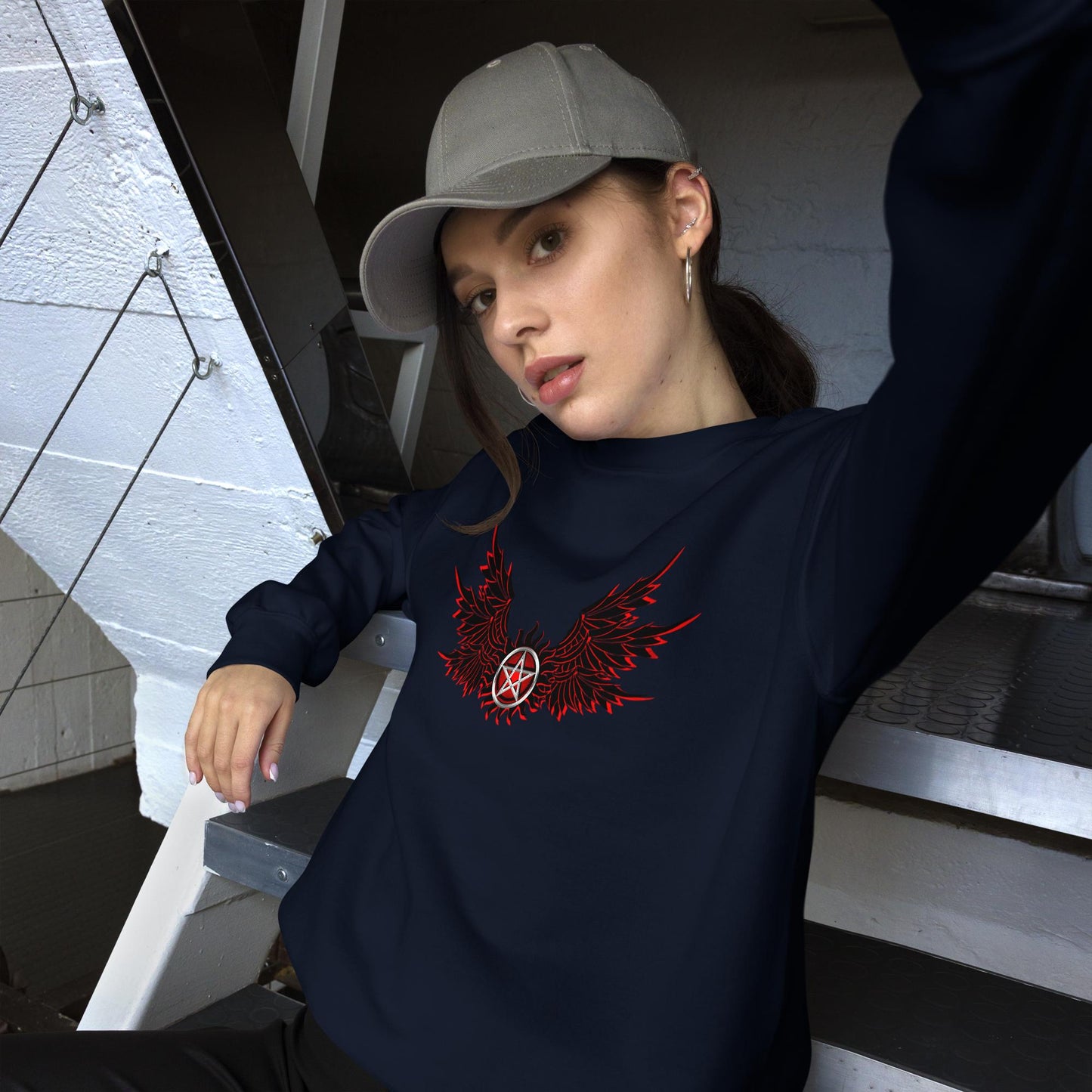 Winged Pentagram Sweater